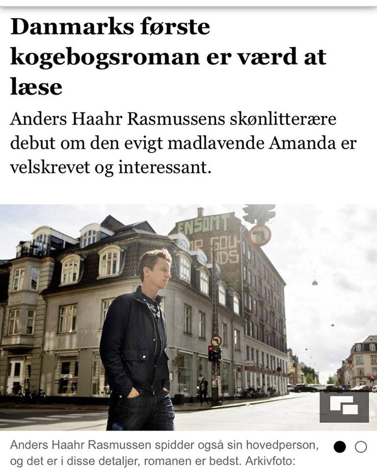 Anders haahr Rasmussen, det var ikke planen at købe kålroer, kogebogsroman, anmeldelser, Jyllandsposten